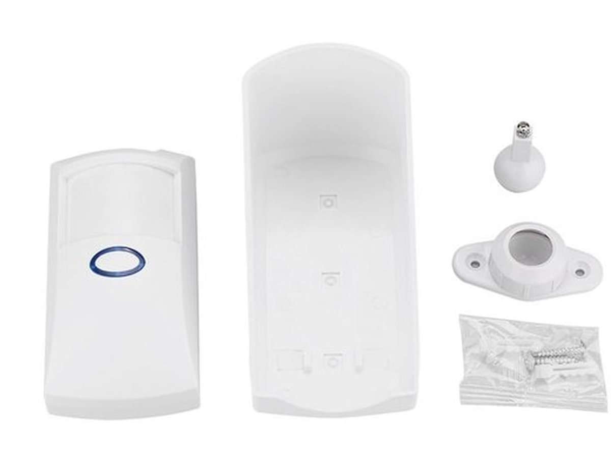 Regendichte Bewegingsmelder - Draadloze - Voor buitengebruik - Infrarood technologie - Veiligheidsoplossing - Geschikt voor huis en tuin