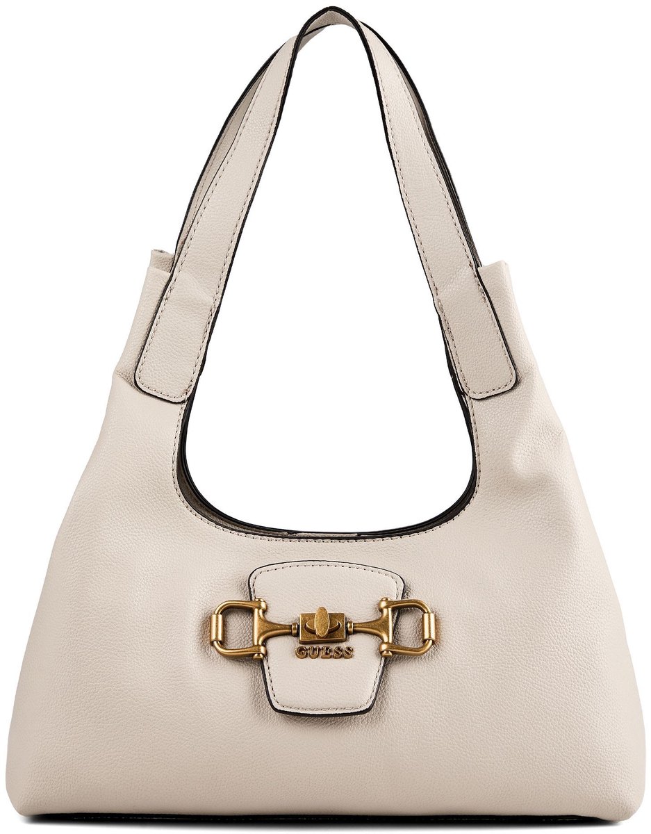 GUESS schoudertas Sunset Small Hobo Bag Bone beige