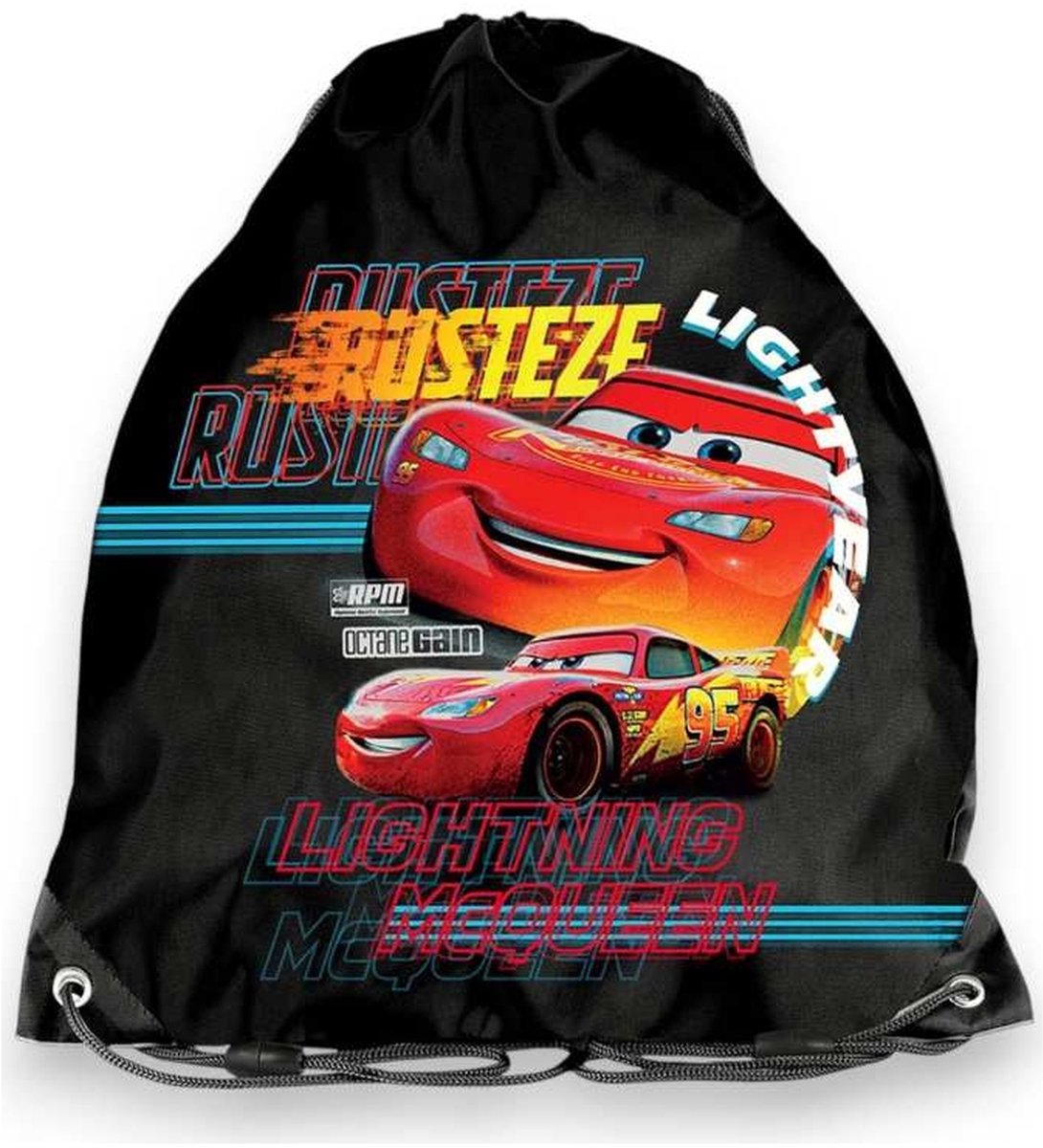 Disney Cars Disney Cars - Gymbag 38x34cm zwart polyester