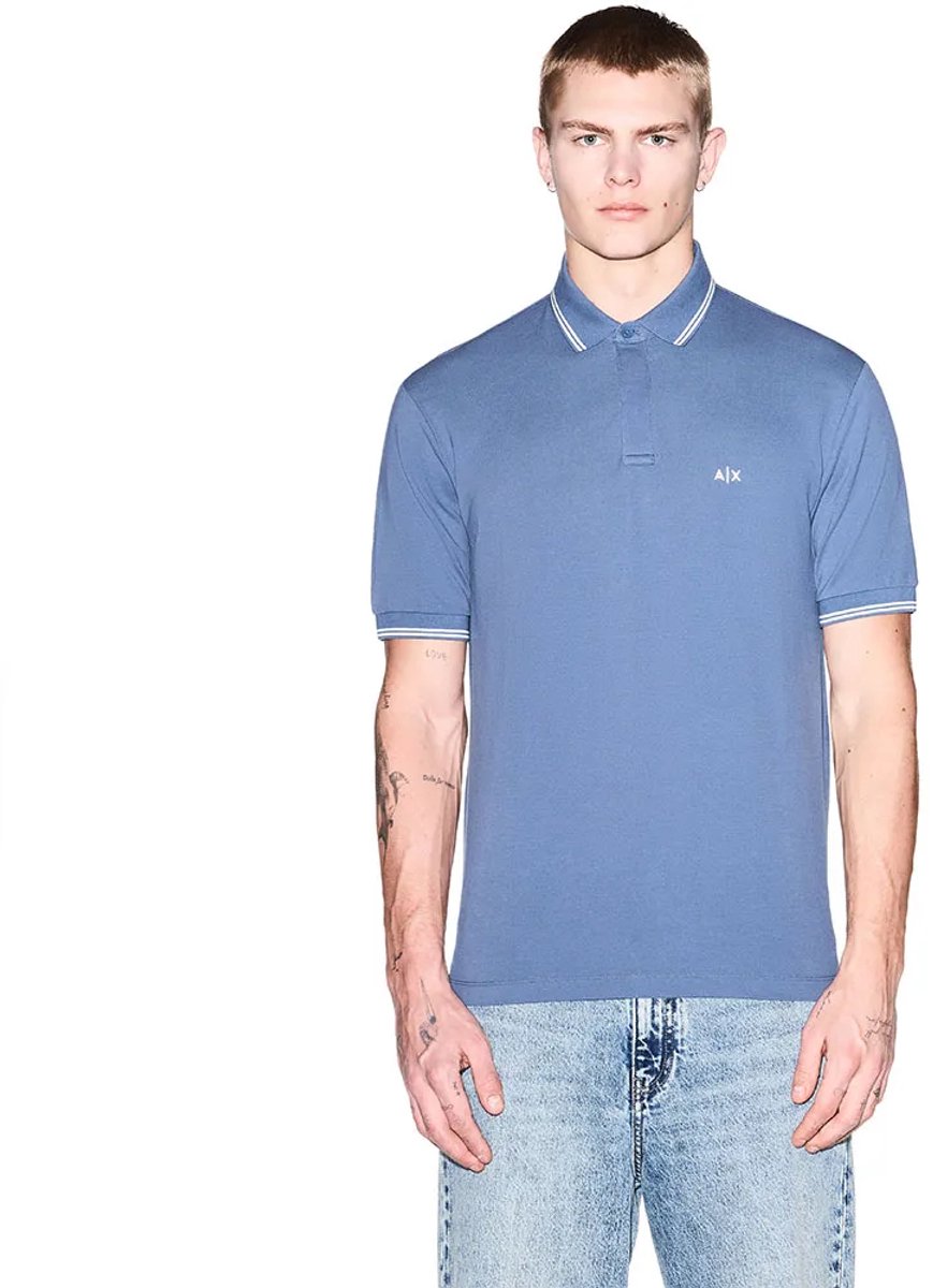 Armani Exchange Xm001287_af17321 Korte Mouw Poloshirt Blauw L Man
