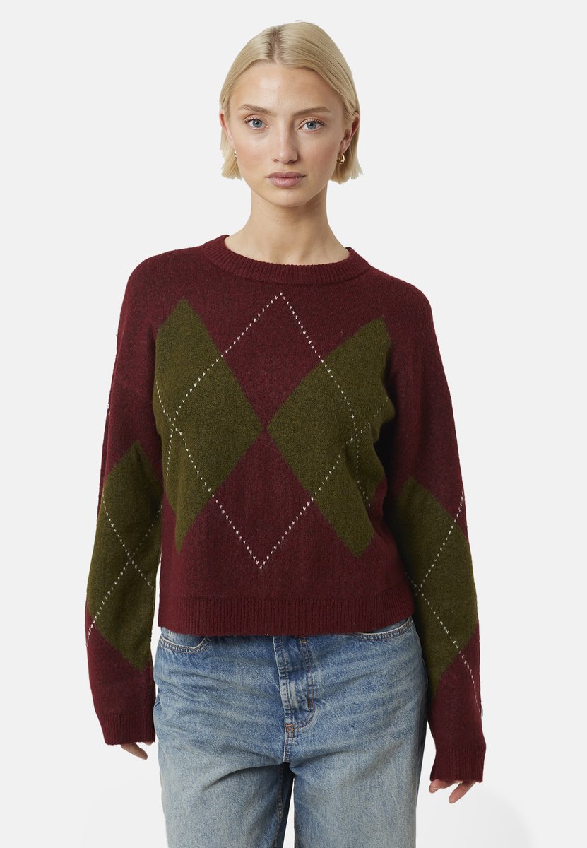 Brave Soul Outdoortrui Polyester Vrouwen – donkerrood