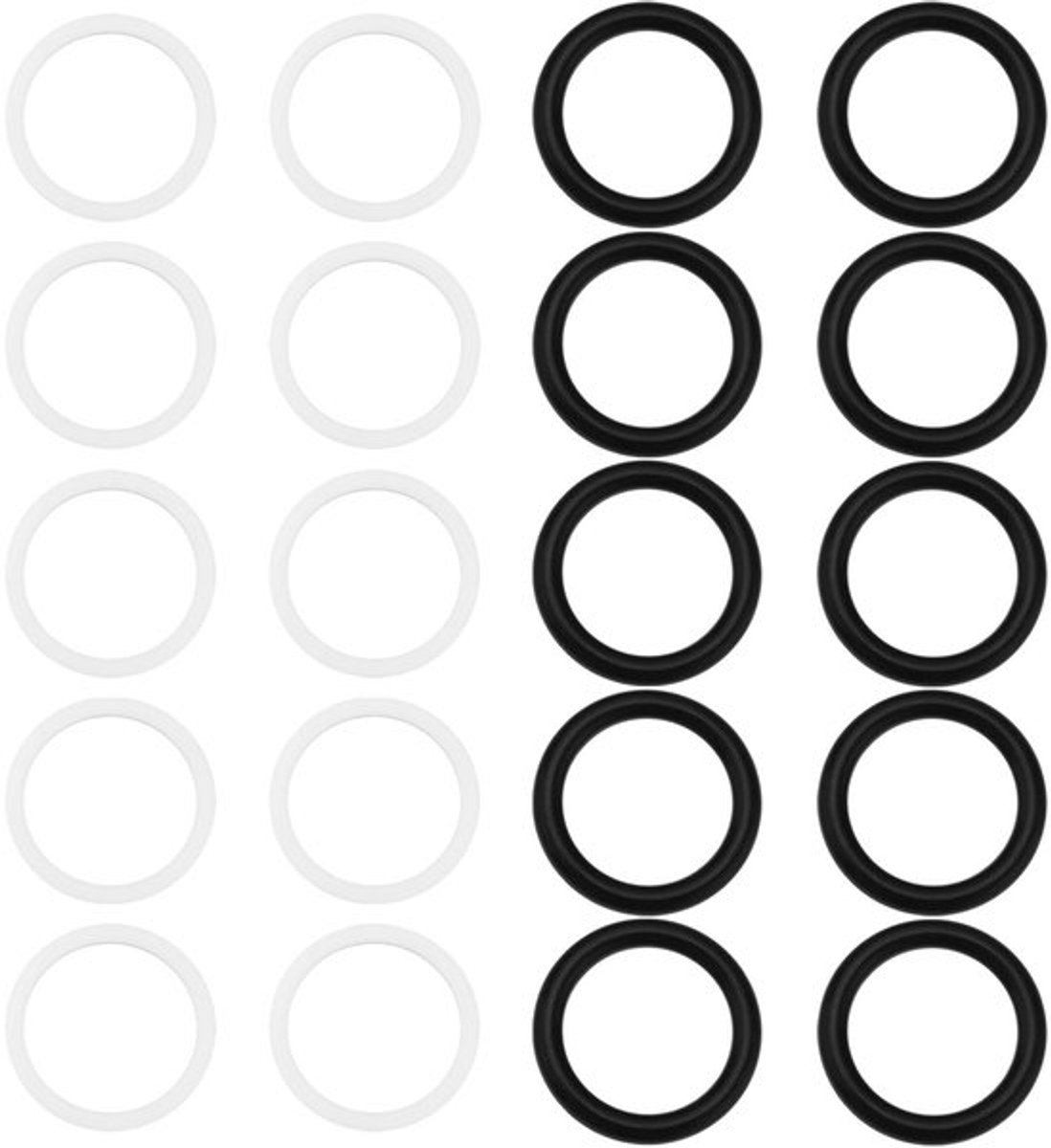 Dailygoods Ptfe en rubber O-ring set 20 stukken