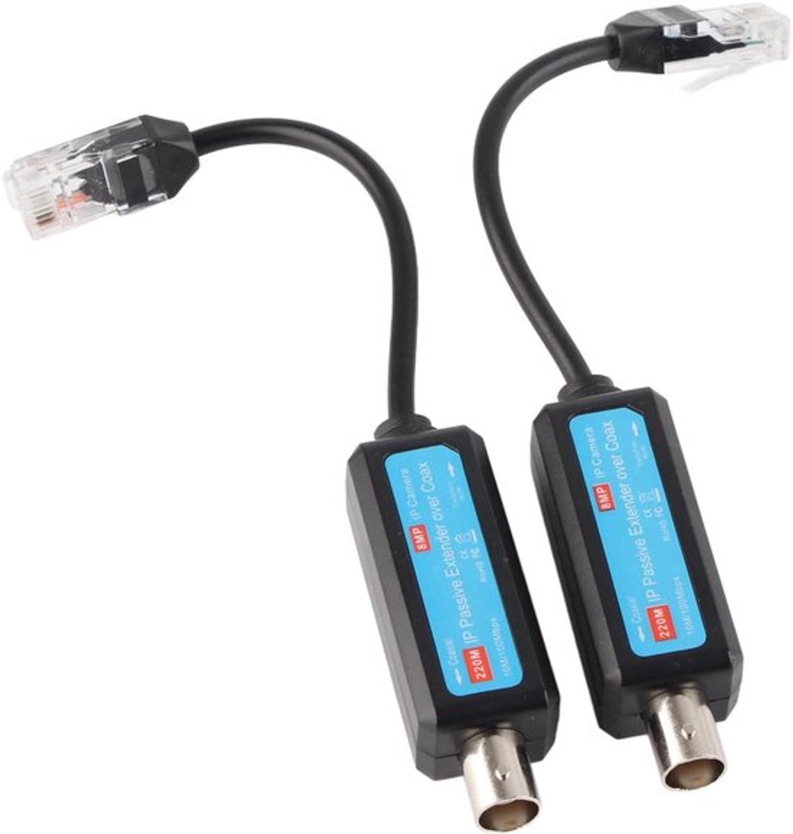 Passieve IP-zender moka-adapter ethernet over coax
