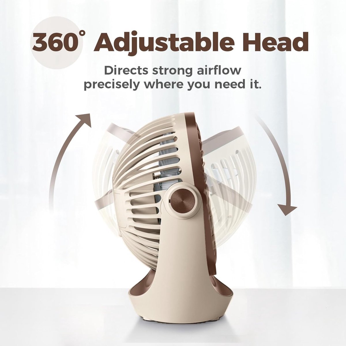 tafel ventilator geluidloos - USB Desk Fan - Zwart - Krachtige Luchtstroom - Stil in Gebruik - Voor Thuis en Kantoor