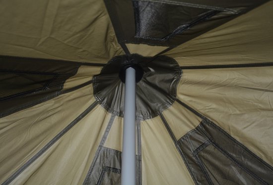 HAUSS SPOLE Tent - Ruime 300 x 300 x 200 cm - Waterafstotend Polyester - Donkergroen - Voor 3-4 Personen - Met Insectengaas van hauss-spole — afbeelding 4