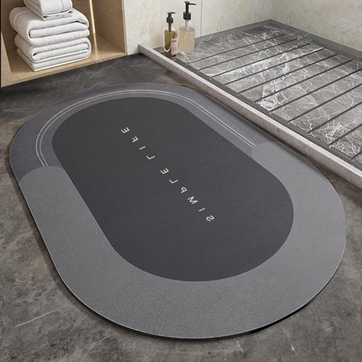 Super absorberende vloermat voor badkamer - Vuilafstotend en antislip - Traagschuim