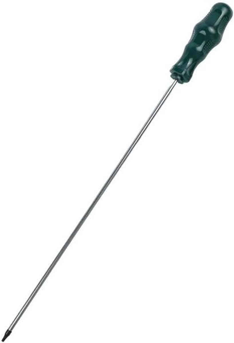 Schroevendraaier Verlengd - Torx Tool - Reparatie Werk - Magnetische Tip - 400mm Lengte - Zilver Groen