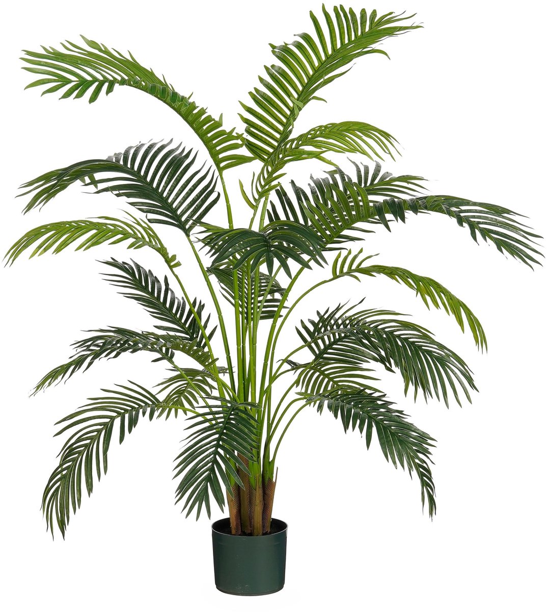 Mica Decorations Kunstplant mica areca palm in pot groen | 2 stuks