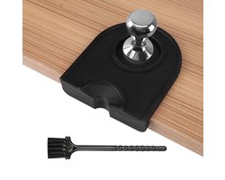 Dailygoods - Coffee Tamer Mat met Reinigingsborstel - Niet-slip Espresso Tamper Mat