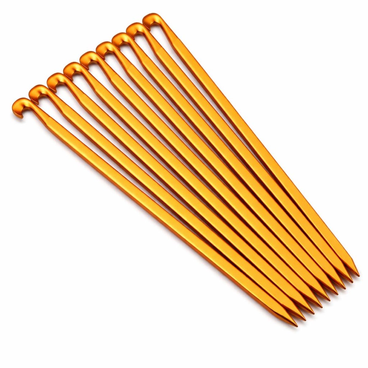 Dailygoods - 10 Stuks 16cm Aluminium Tentpinnen voor Kamperen
