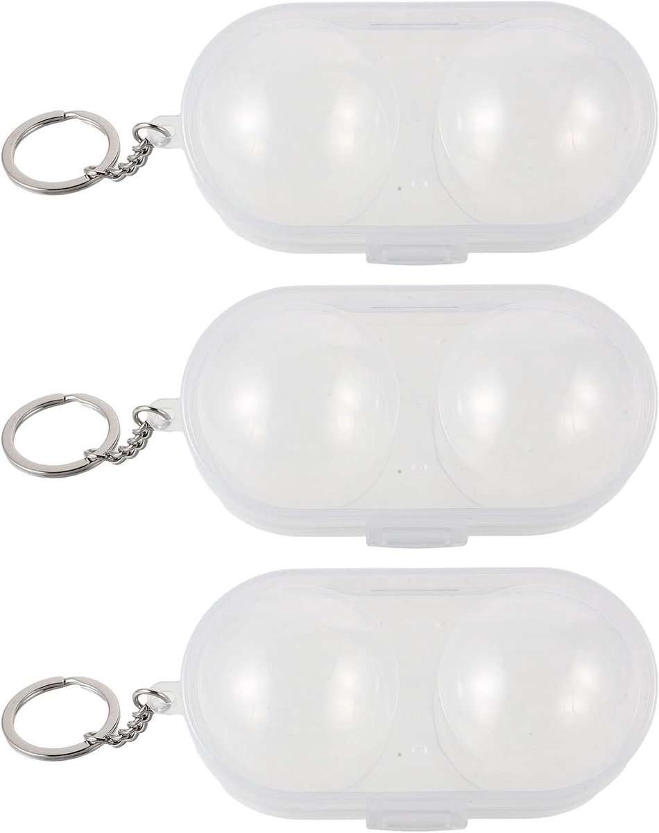 Opbergdoos Tafeltennisballen - Pingpongbal Houder - Sport Organisatie - Gestructureerde Bescherming - 9 x 4.5 x 4.5 cm - Transparant