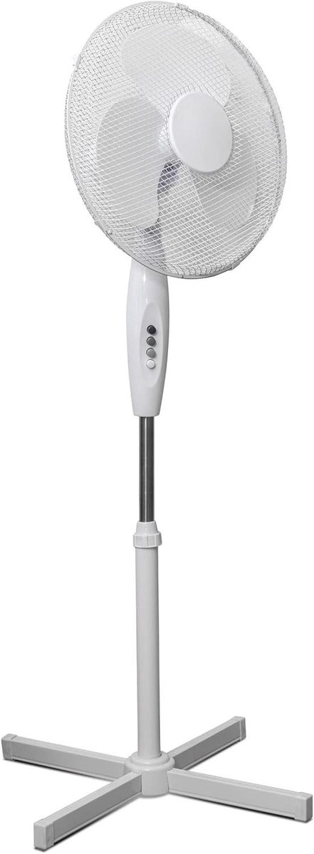 Staande Ventilator - Vloerventilator Tafelventilator - Ruimte Koelen - Oscillerende Functie - 16 inch - Rood