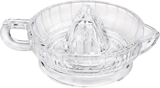 Glazen Citroenpers - Sapcentrifuge Citrus - Dranken Bereiden - Efficiënte Sap Extractie - 17 x 7.3 cm - Transparant — afbeelding 5