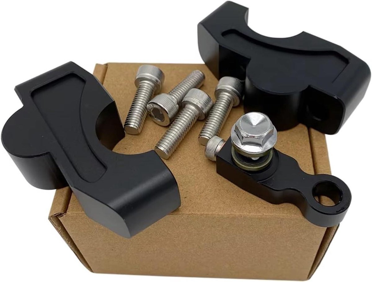 Motorfiets Stuur Riser - Stuurverhoger Offset Kit - Comfortabeler Rijden - Verstelbare Zithouding - Niet gespecificeerd - Zilver