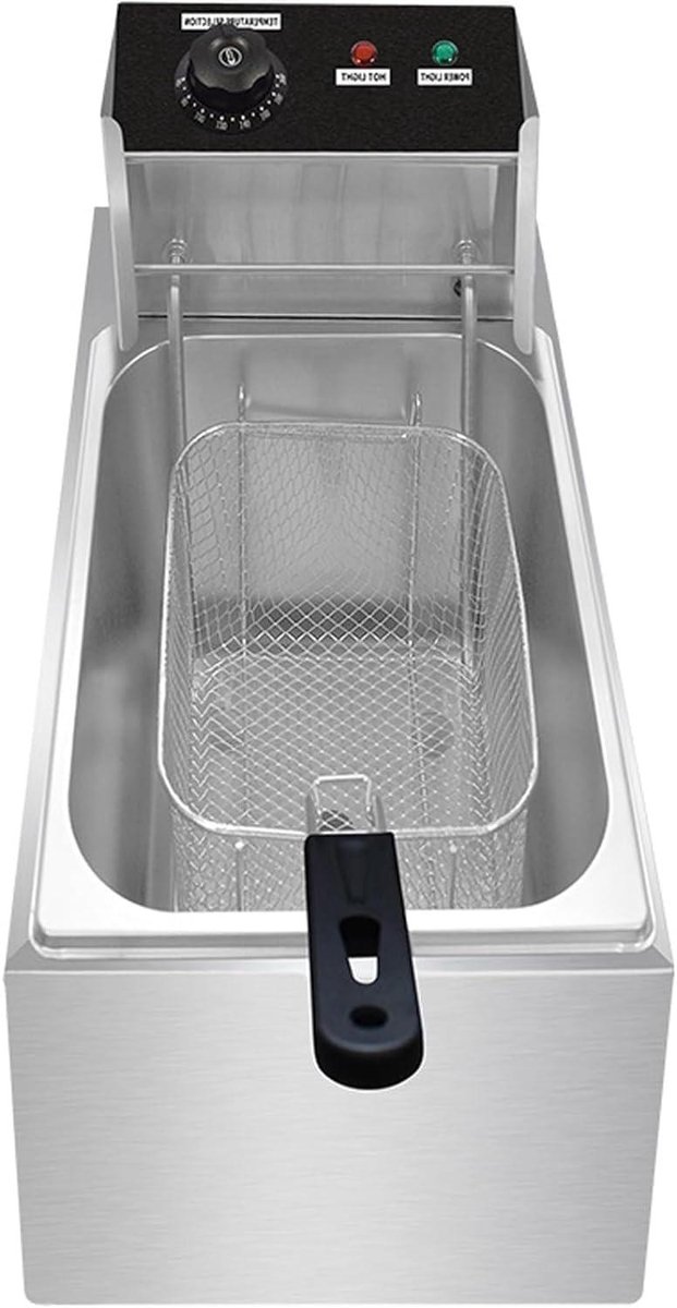 Elektrische Frituurpan - Friteuse Keuken - Thuis Frituren - Roestvrij Staal - 4 Liter - Zilver