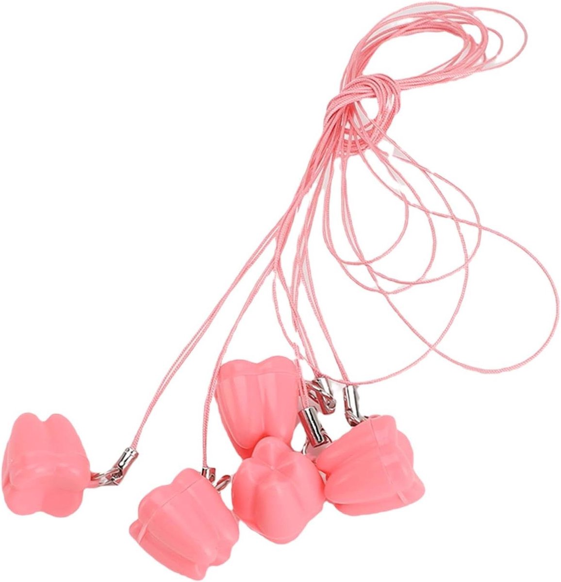 Melktandenhouder - Tand Opbergdoos - Aandenken Bewaren - Voedselveilig Plastic - 50 stuks - Roseate