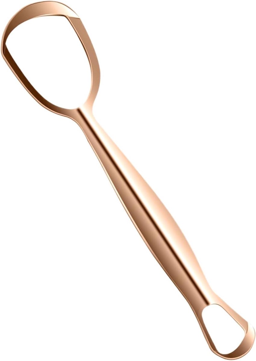 Tong Schraper - Mondhygiëne Tool - Frisse Adem - Waaiervormig Ontwerp - 15.5 cm - Zilver
