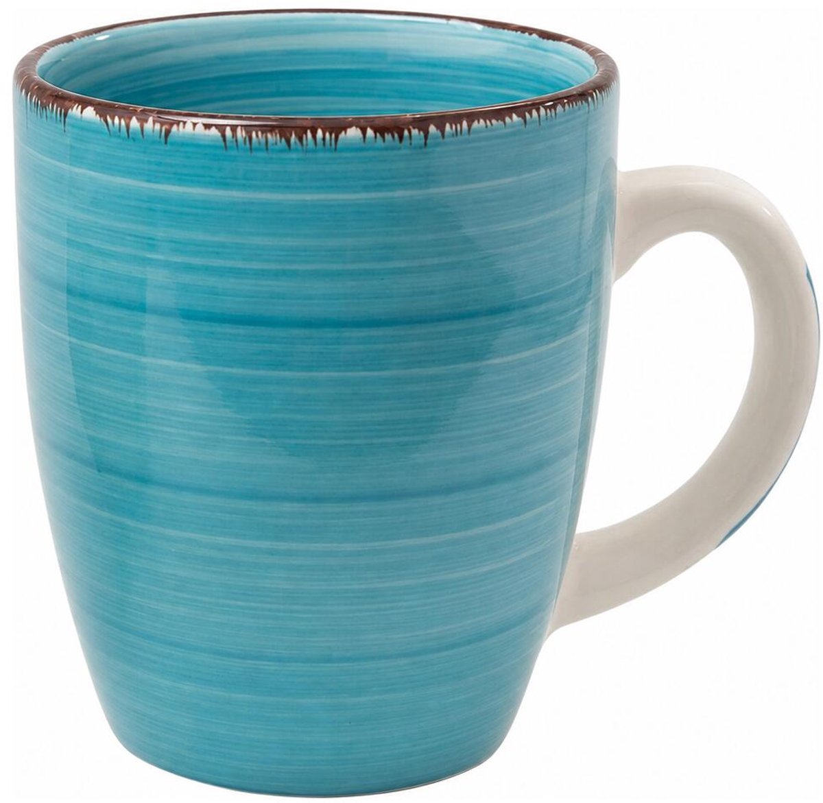 Bellatio Design Koffiemok Colourful Morning - blauw - keramiek - 340 ml - theemokken
