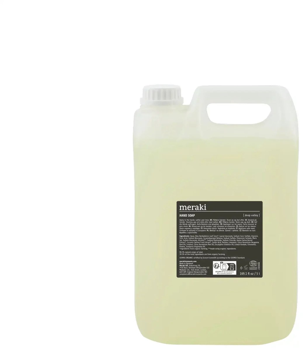Meraki Handzeep Deep valley navulling – 5L