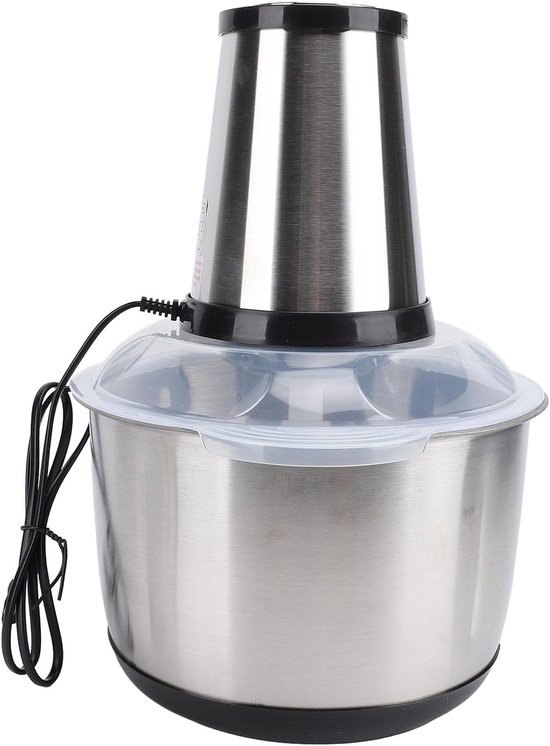 Keukenmachine - Voedselbereider - Eten Bereiden - Krachtige Koper Motor - 5L Kom - Zilver — afbeelding 4