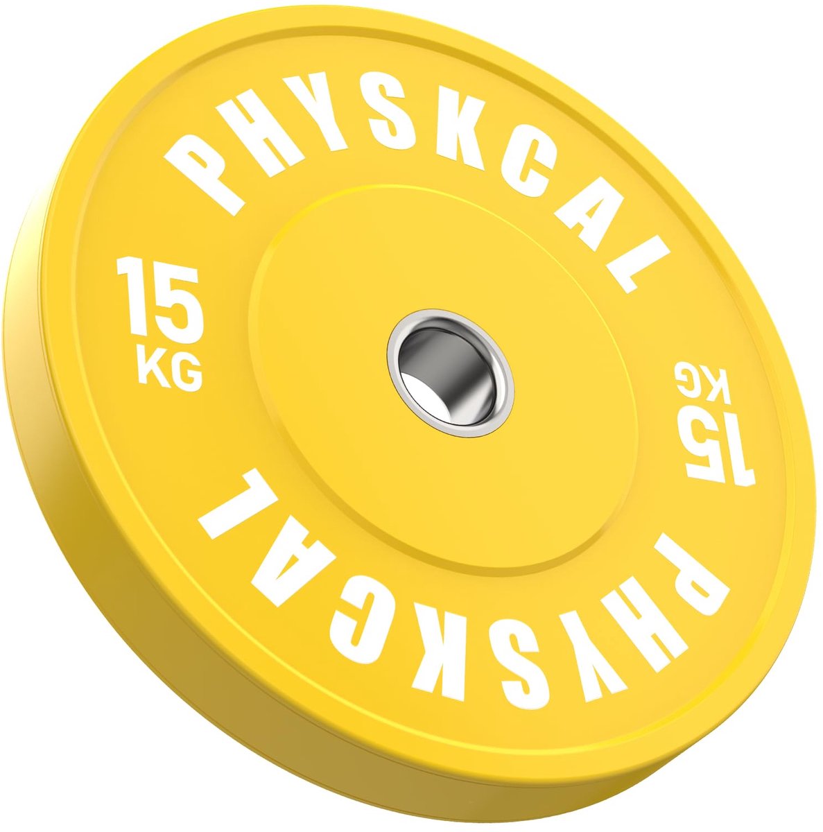 SnelShoppen - Gekleurde Halterschijven met Roestvrij Stalen Inzetstuk, IWF-Standaard, Fractionele Halterschijven Set 0,5 kg - 25 kg, 1 x 15 kg voor Th