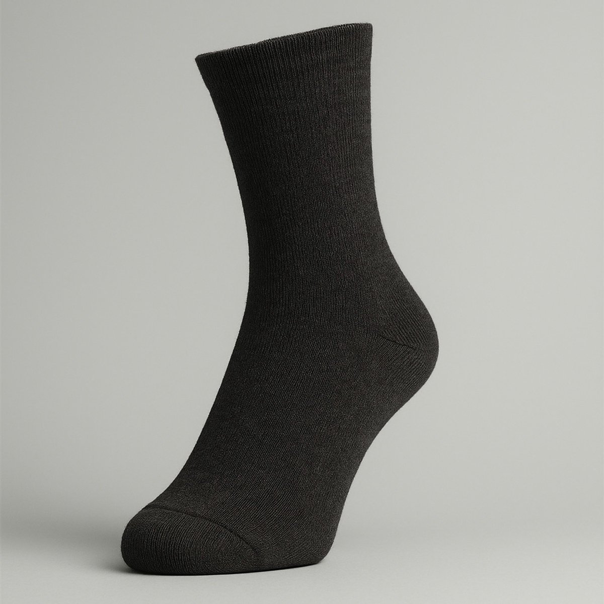 6 Paar - Extra Wijde Sokken - Katoen - Socks4fun - Zwart - Drukvrije Boord