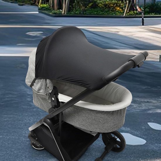 Universele kinderwagenaccessoire: zonnescherm, UV-beschermende hoes voor kinderwagen, zonneklep voor kinderwagen/autostoeltje (zonder venster) van Universele — afbeelding 5