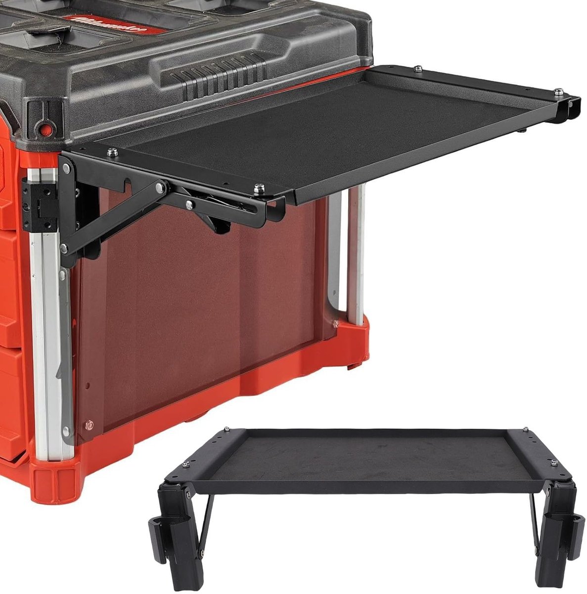 SnelShoppen - Depisuta Packout Toolbox Opvouwbare Werktafel Gereedschapsbak voor Packout-systeem met Zijopslag, Organizer en Accessoires, 60x40 cm, Ro