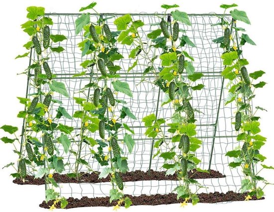 Komkommerrooster A-Frame - Klimplantsteun Tuin - Planten Ondersteunen - Roestbestendige Coating - 42 x 12 x 12 cm - Brons