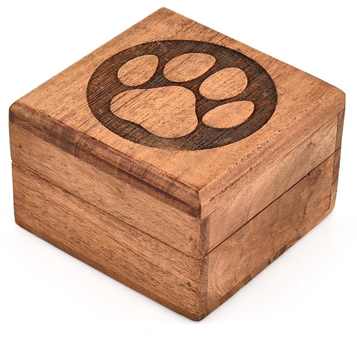 Dailygoods - Handgemaakte Acacia Houten Sieradendoos met Gegraveerd Ontwerp
