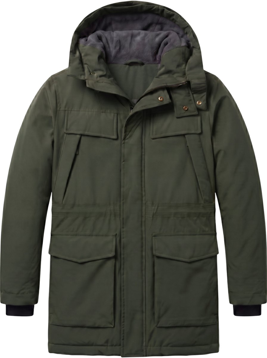 Parka Heren - Heren Winterjassen Volwassen - LF891 - Groen - Maat L