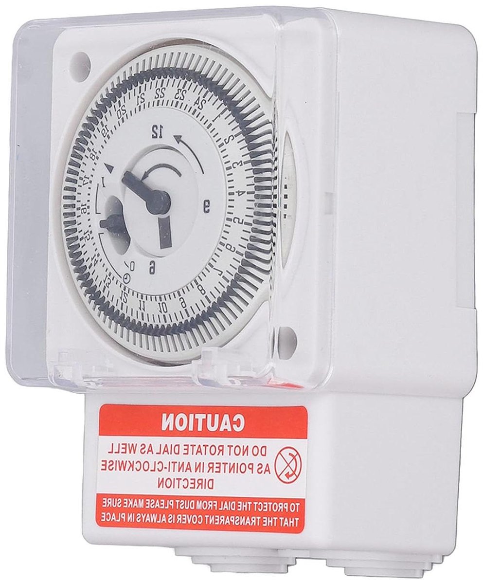 Mechanische Tijdschakelaar - 24 Uur Timer - Energie Besparen - Waterdichte Cover - 15 Min Interval - Transparant