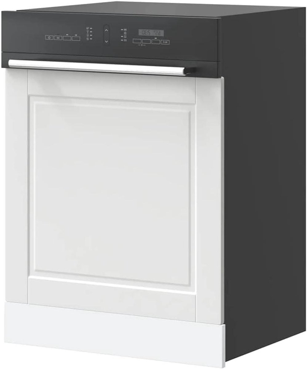Vaatwasserblende Frontpaneel Keuken Vaatwasser Beschermen Robuust Houtmateriaal 60 x 1.5 x 67 cm Wit