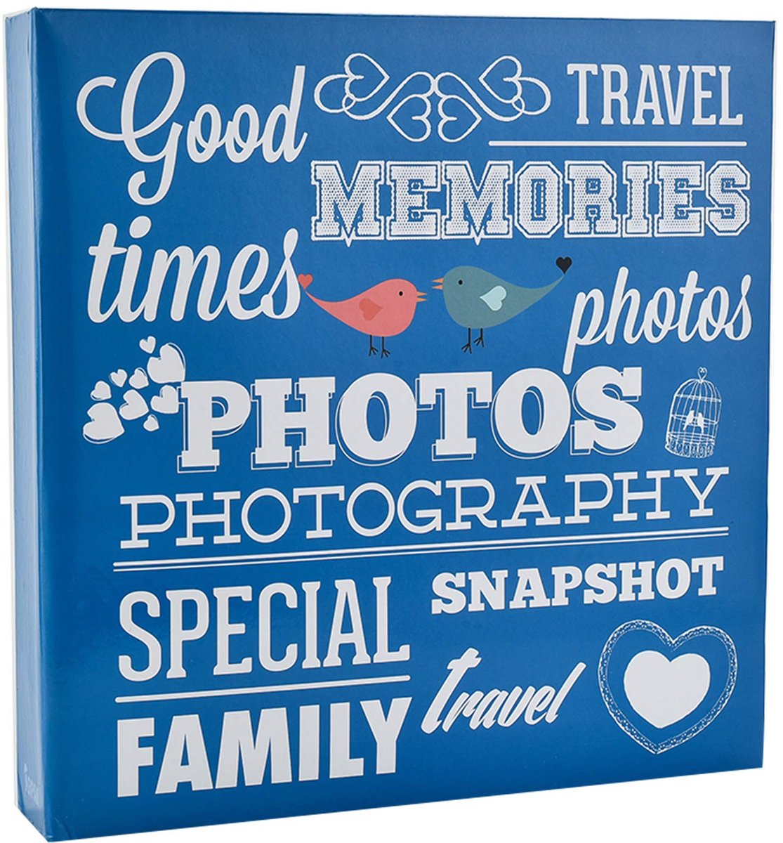 SnelShoppen - Arpan Ringband Slip In Fotoalbum voor 500 Foto's 6x4"/10x15 cm - Blauw - Perfect voor Feesten, Reizen, Kinderen en Herinneringen