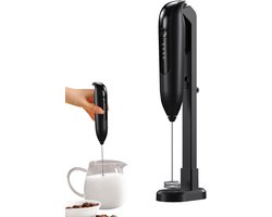 Elektrische Melkopschuimer - Draagbare Garde - Dranken Mixen - Oplaadbaar via USB - 25 cm - Wit