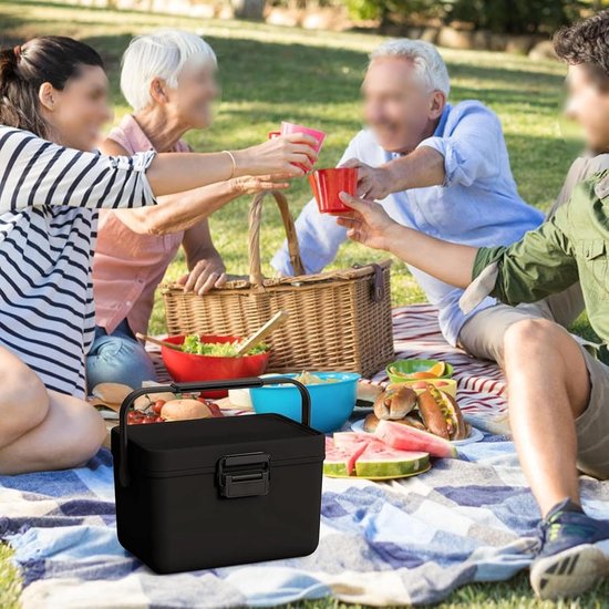 Mini-koelbox - Harde koelbox Isolerende box - Buitenactiviteiten - 48 uur isolatie - 38 liter - Zwart van MINI — afbeelding 3