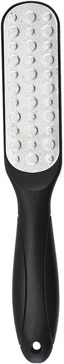 Voet Eelt Remover - Voetvijl Pedicure - Voeten Verzorgen - Dubbelzijdig Rvs - 23 cm - Zwart