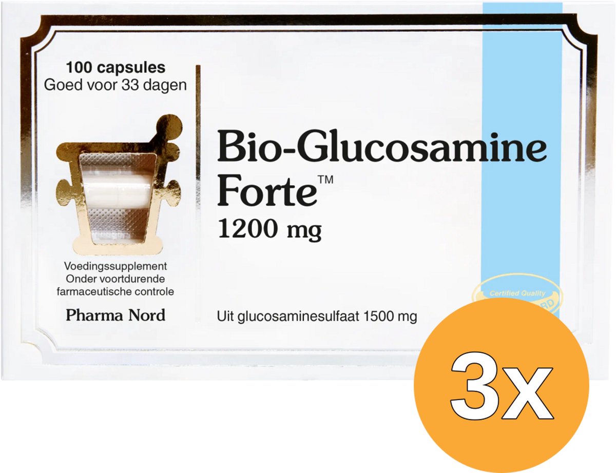 3x Pharma Nord Bio Glucosamine Forte (100 capsules)