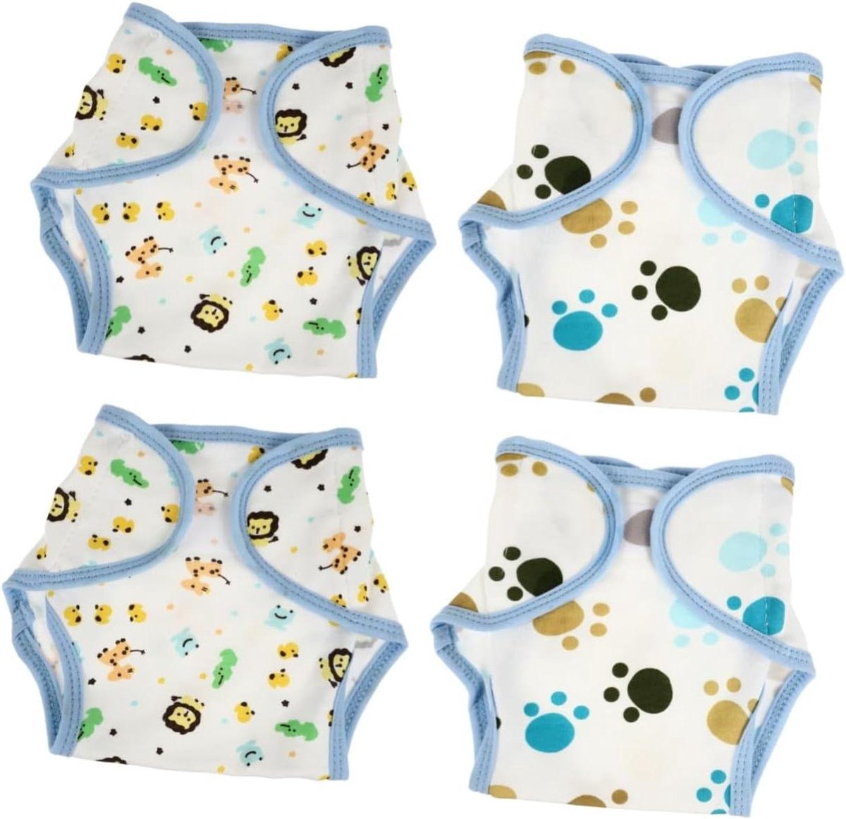 Wasbare Luiers - Luierbroekjes Baby - Zindelijkheidstraining - Ademend Katoen - 17 x 17 cm - Diverse Kleuren