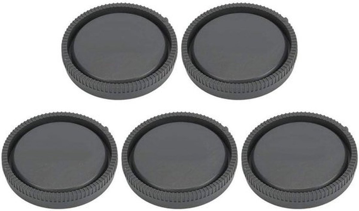 Achterlensdop voor camera - 5 stuks - Kunststof lensdop hoesje - Bescherming voor E-Mount spiegellose camera