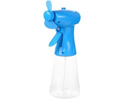 Mistventilator - Sproeier Ventilator - Buiten Koelen - Met Waterreservoir - 22x8x10 cm - Blauw