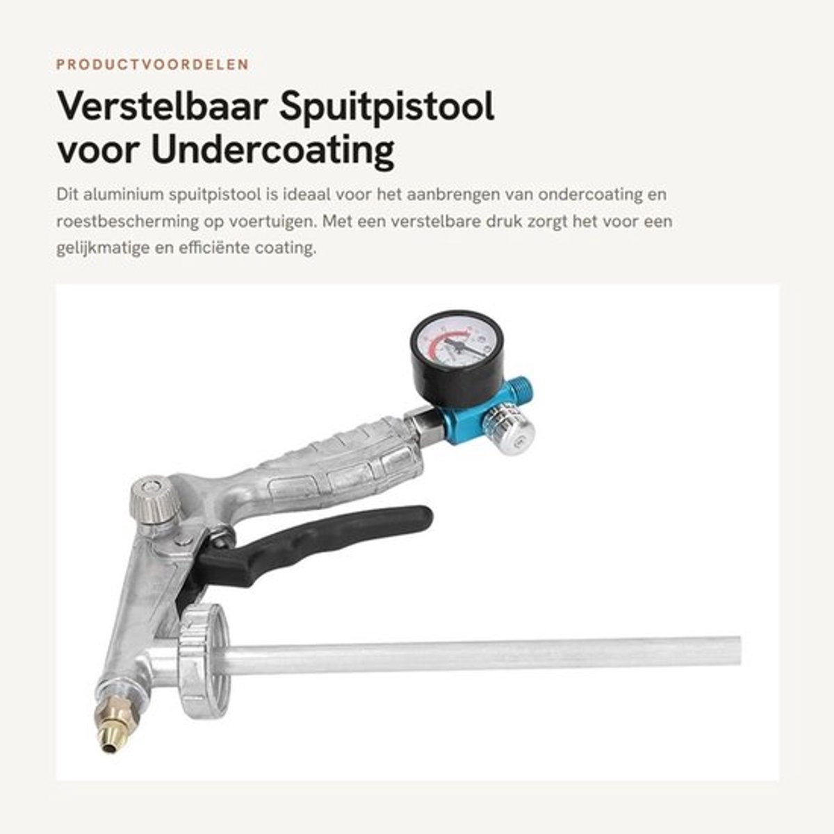 Verstelbaar Spuitpistool voor Undercoating