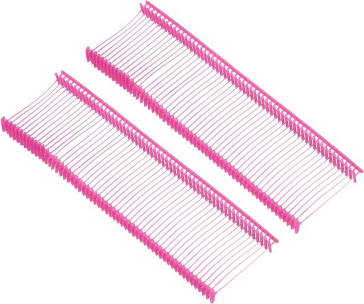 Standaard Tagging Vasteners voor Kleding Tags - 1500 stuks in Rose Red.