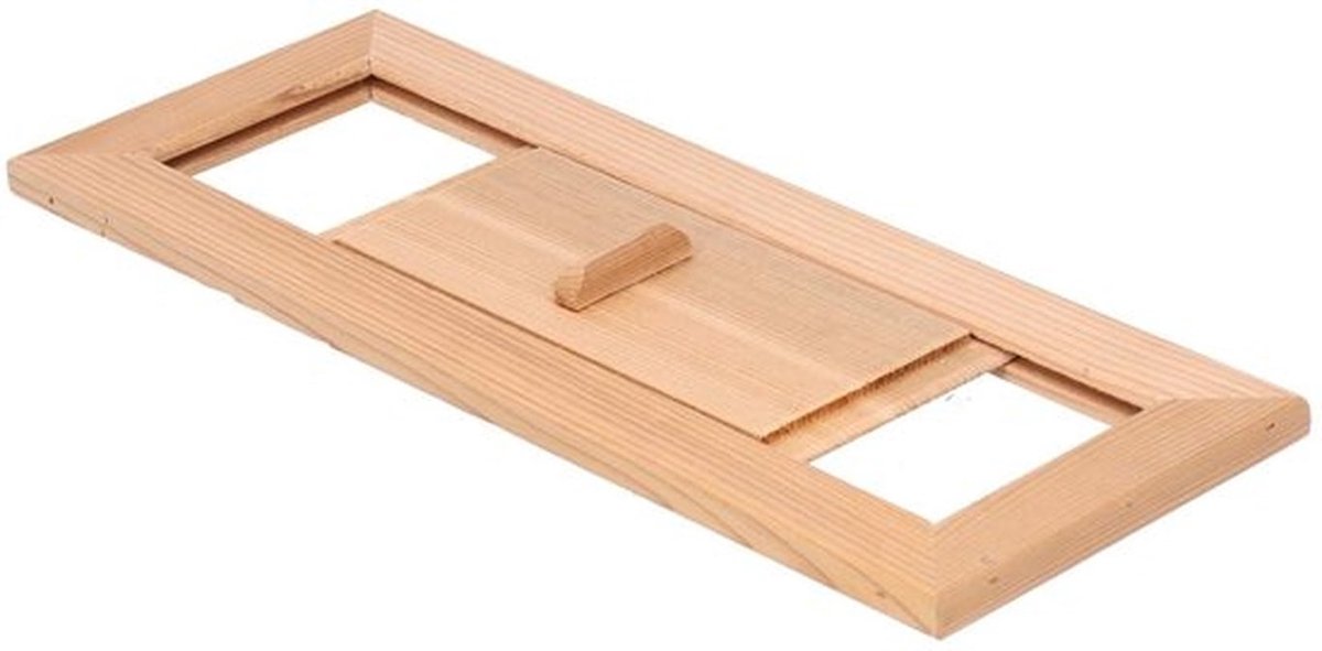 Houten Rooster - Ventilatie - Regelbaar - 35 x 14 x 2 cm - Sauna - Perfect voor saunaruimtes