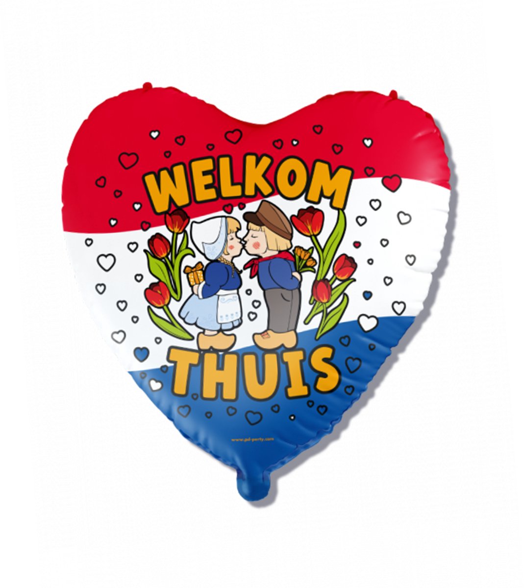 BTH – Welkom Thuis Folie ballon – Feest Versiering – Welkom Thuis Decoratie – Nederlandse Vlag – Themafeest – 60cm