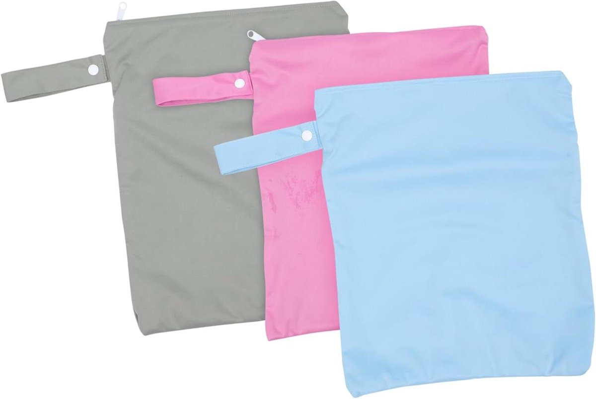Herbruikbare Luiertassen - Natte Droge Zakken - Baby Verzorging - Waterdicht TPU Membraan - 29x19cm - Diverse Kleuren