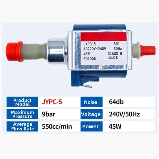 Elektromagnetische Magneetpomp - Waterpomp Solenoïde - Apparaten Repareren - Brede Compatibiliteit - 500cc/min - Zoals afgebeeld — afbeelding 2
