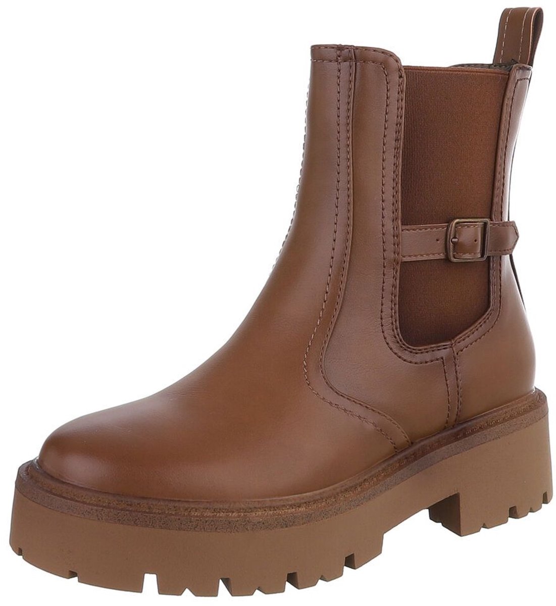 Enkellaars - profielzool en gesp - dames Mt:38