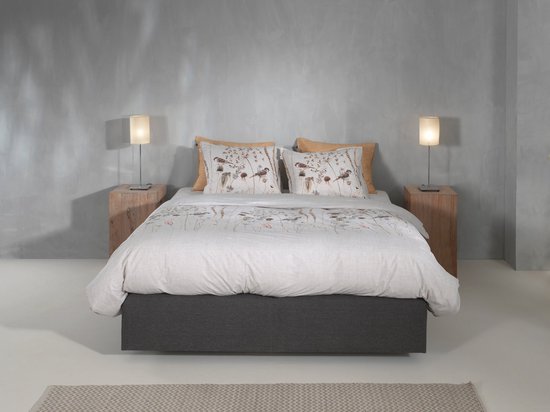 Zohome Dekbedovertrek Terassaco - Bedlinnen met Takken print - 240x220 - Beige - Dekbedhoes van 100% Katoen van Zohome — afbeelding 2