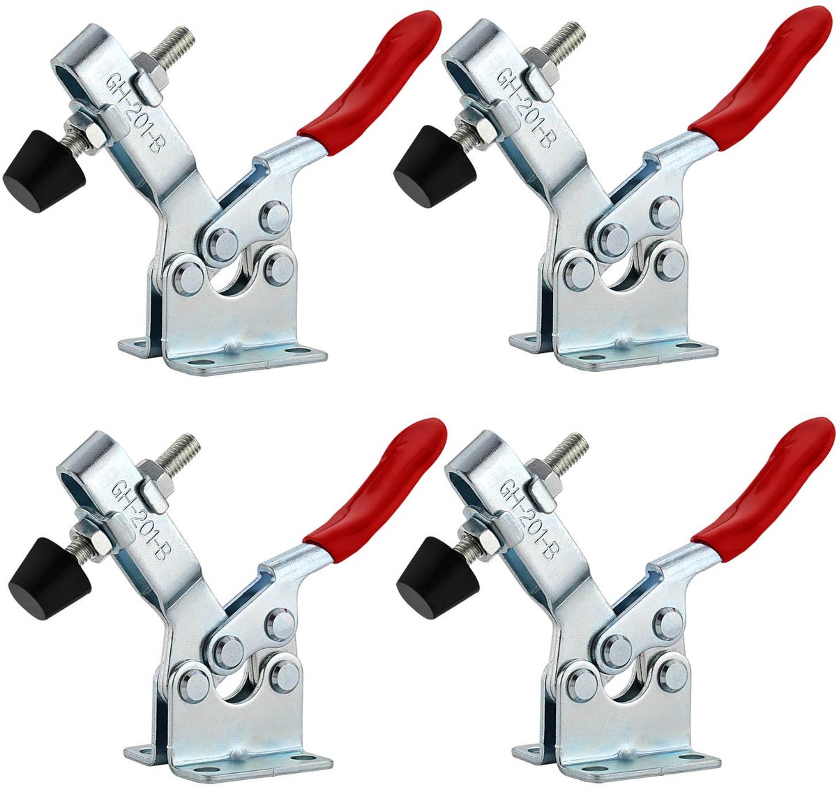 Dailygoods - Set van 4 Horizontale Metalen Quick Release Tools - 100kg